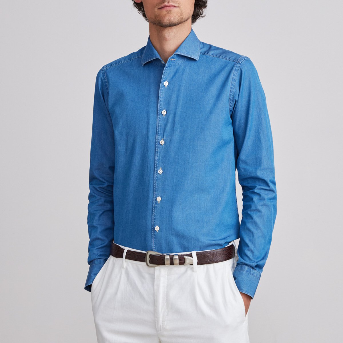 Emanuel Berg | La chemise en denim ''Fontelina'' - Bleu