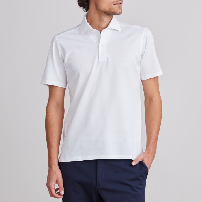 Emanuel Berg | Polo ''Pablo'' en jersey - blanc