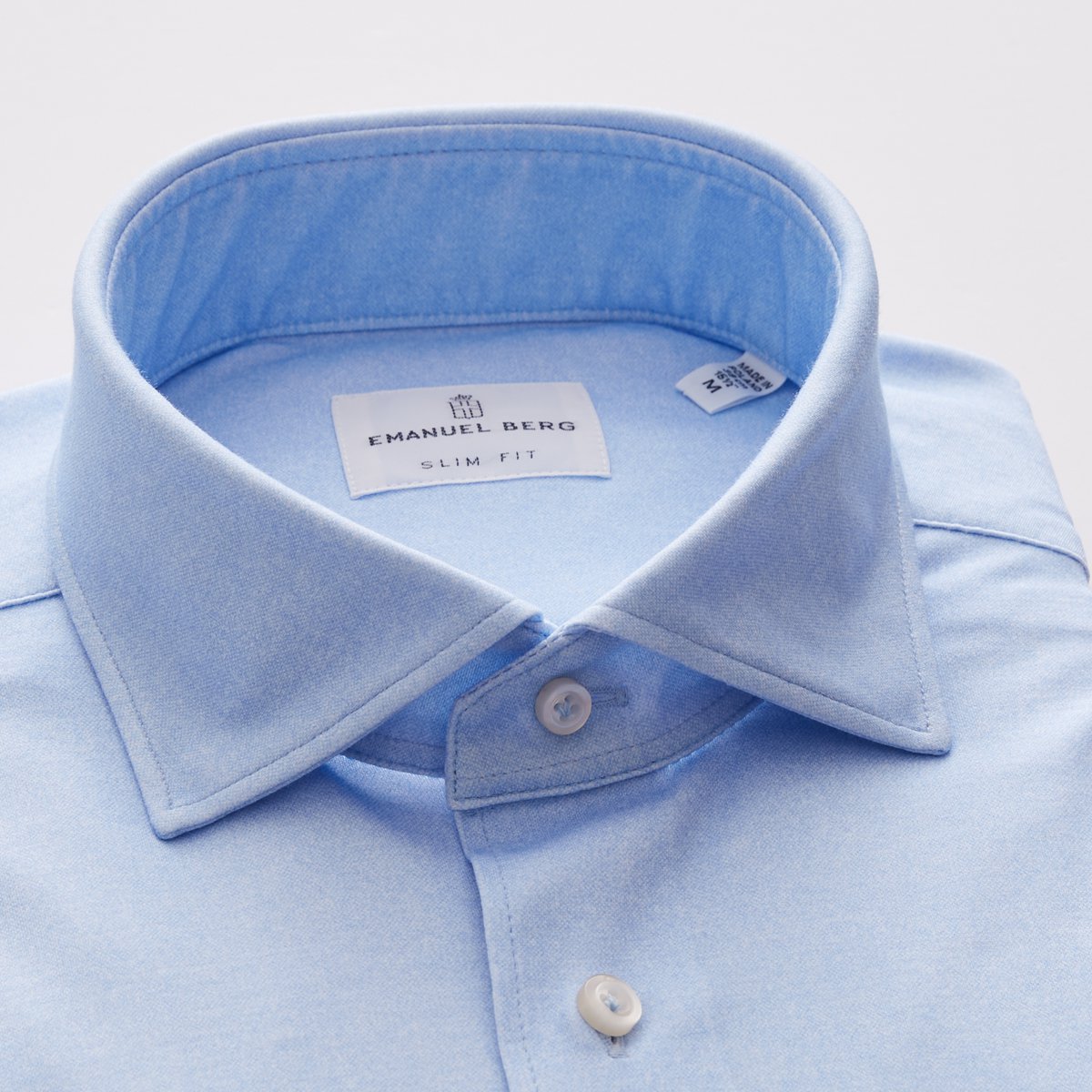 EMANUEL BERG  | Chemise "4FLEX" - Bleu clair