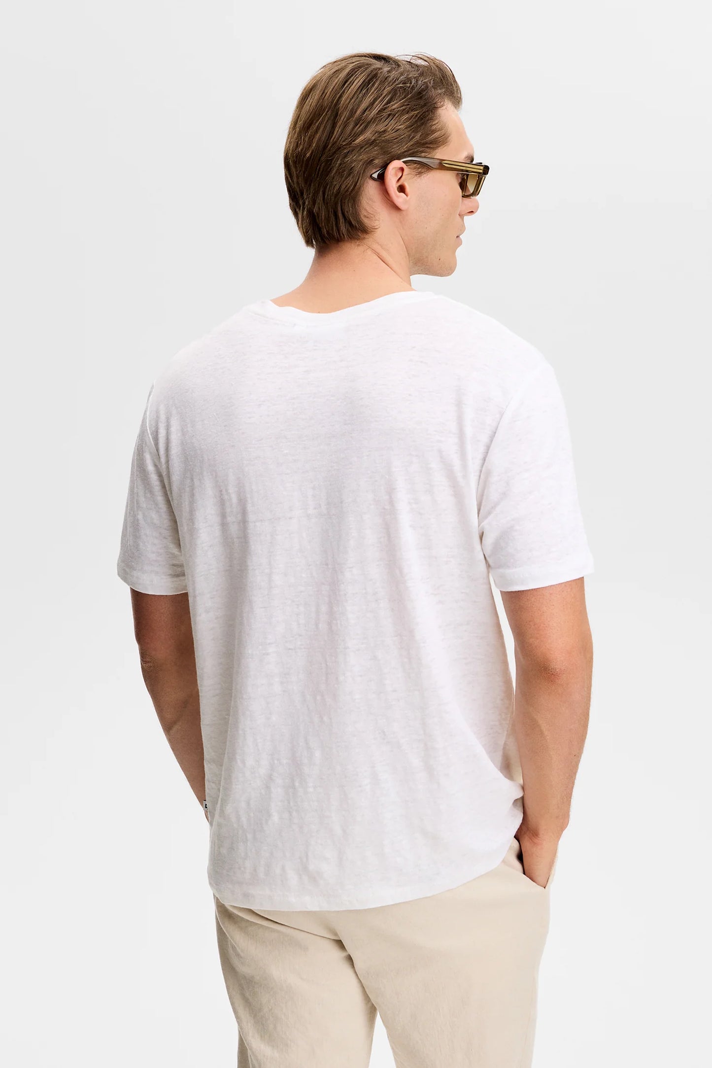J.Lindeberg | T-shirt en lin ''Coma'' - Blanc