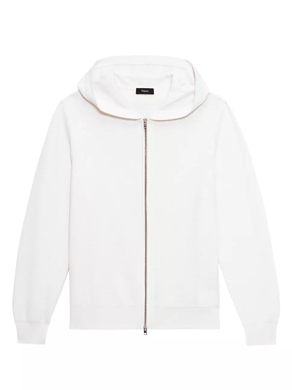Theory - pull en coton avec fermeture éclair "Myhlo" - Blanc cassé