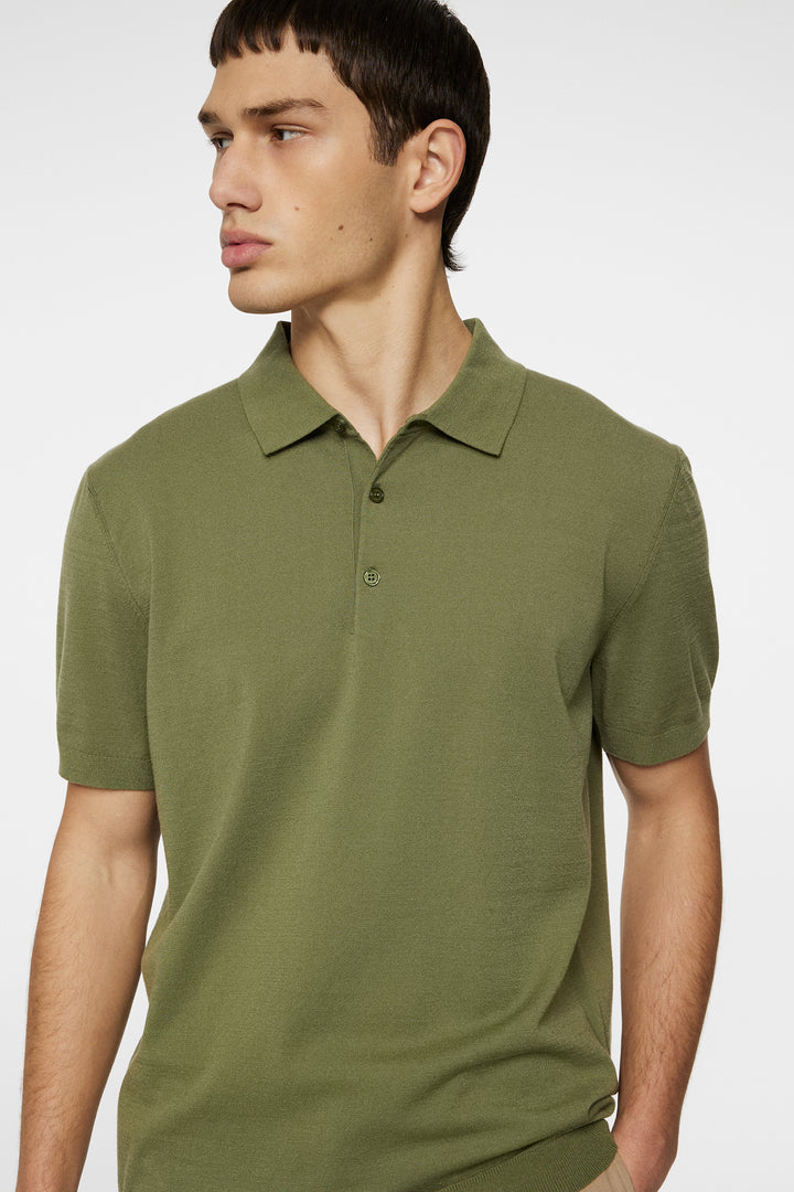 J.Lindeberg | Le polo en maille ''Ridge'' - Vert