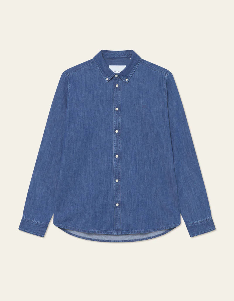Les Deux | Chemise en denim "Konrad" - Indigo foncé