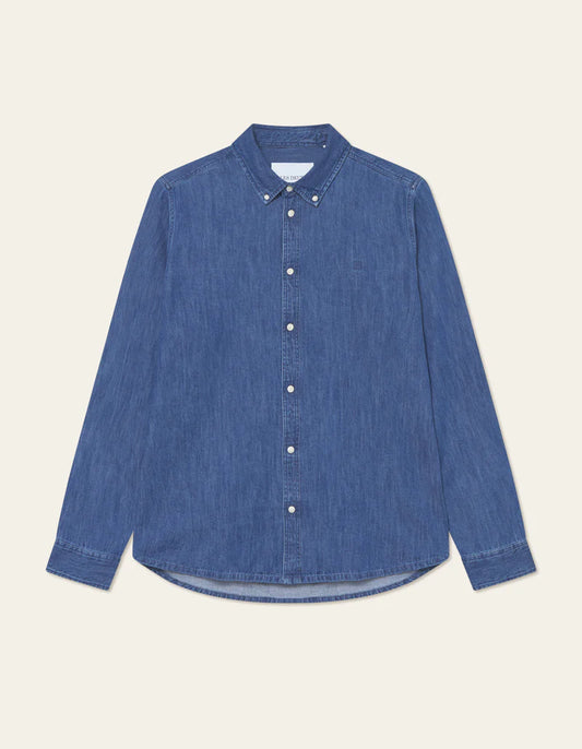 Les Deux | Chemise en denim "Konrad" - Indigo foncé