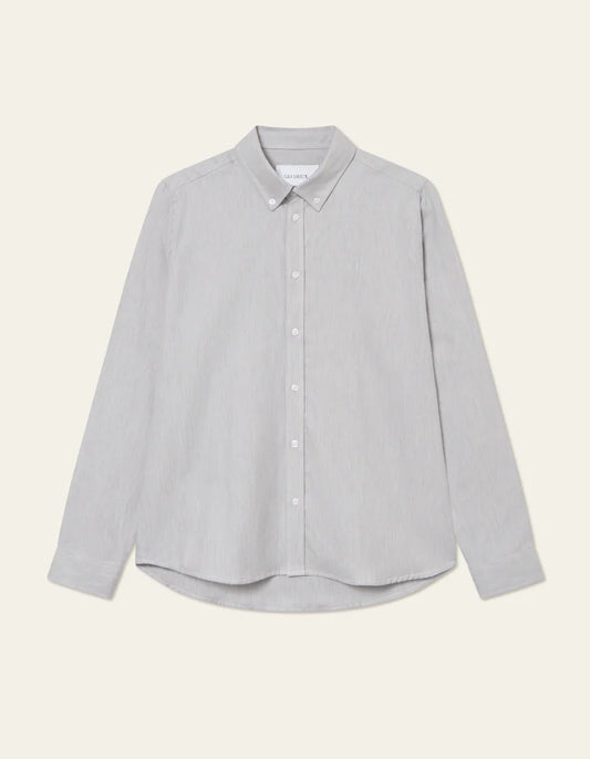 Les Deux | Chemise en coton brossé "Desert" - Gris