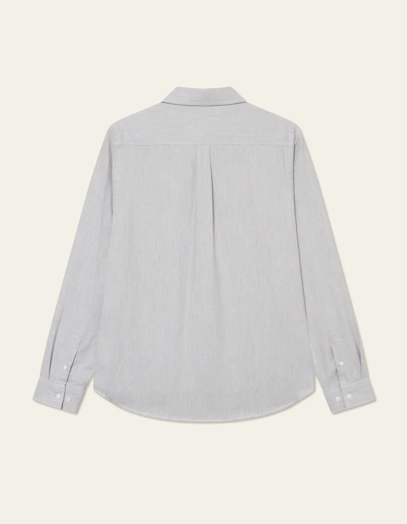 Les Deux | Chemise en coton brossé "Desert" - Gris