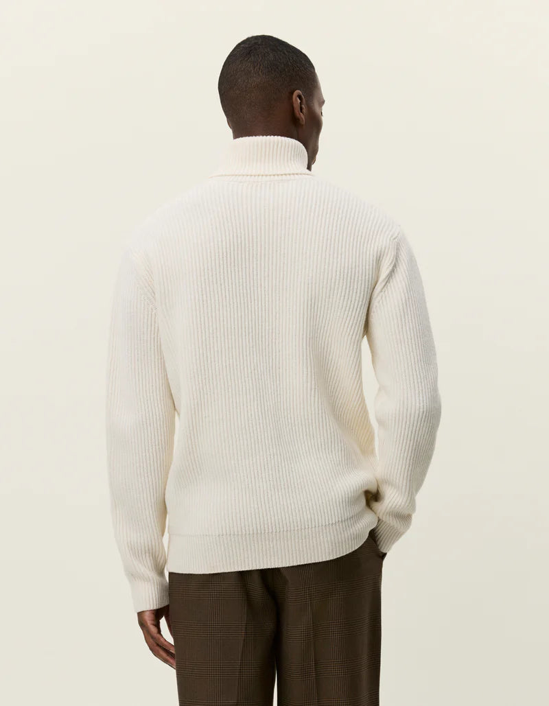 Les Deux | Pull en laine à col roulé "Eddie" - Ivoire
