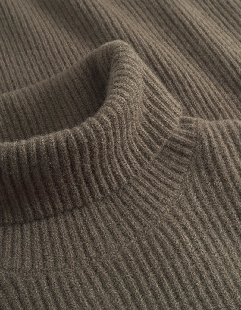 Les Deux | Pull en laine à col roulé "Eddie" - Brun