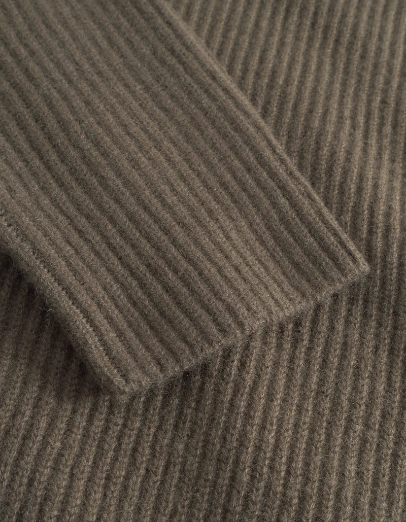 Les Deux | Pull en laine à col roulé "Eddie" - Brun