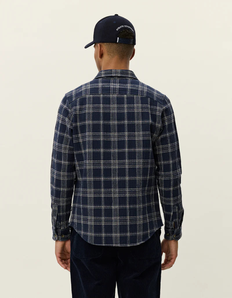Les Deux | Surchemise à carreaux "Kash" - Marine
