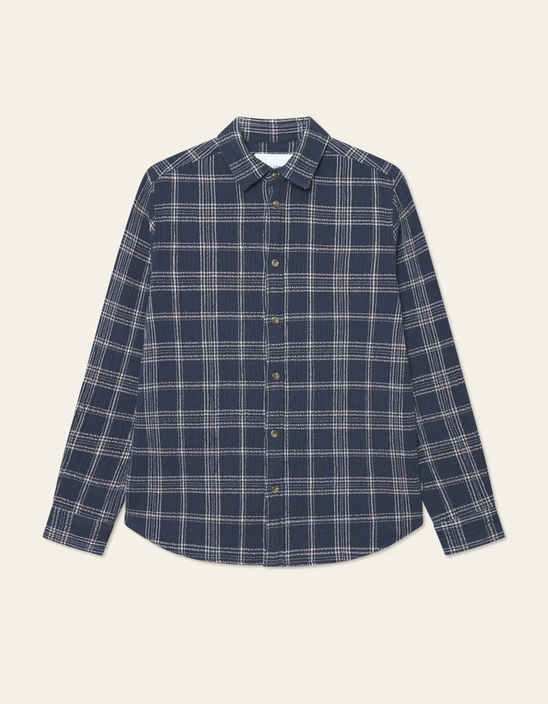 Les Deux | Surchemise à carreaux "Kash" - Marine