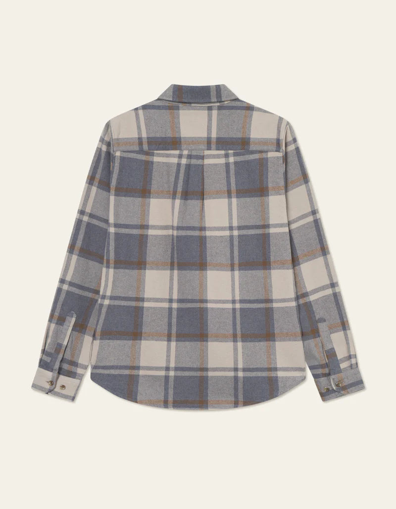 Les Deux | Chemise en coton flanelle "Jeremy" - Gris