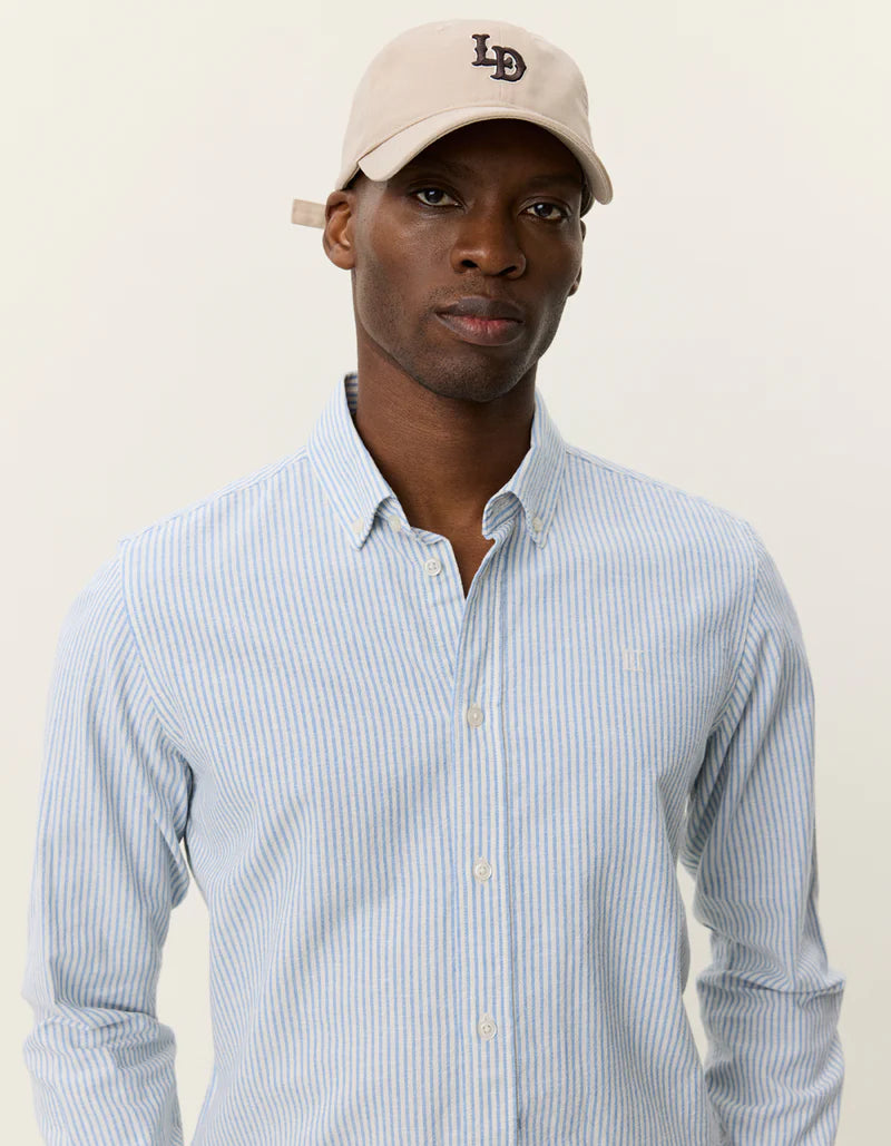 Les Deux | Chemise en coton et lin à rayures "Konrad" - Allure