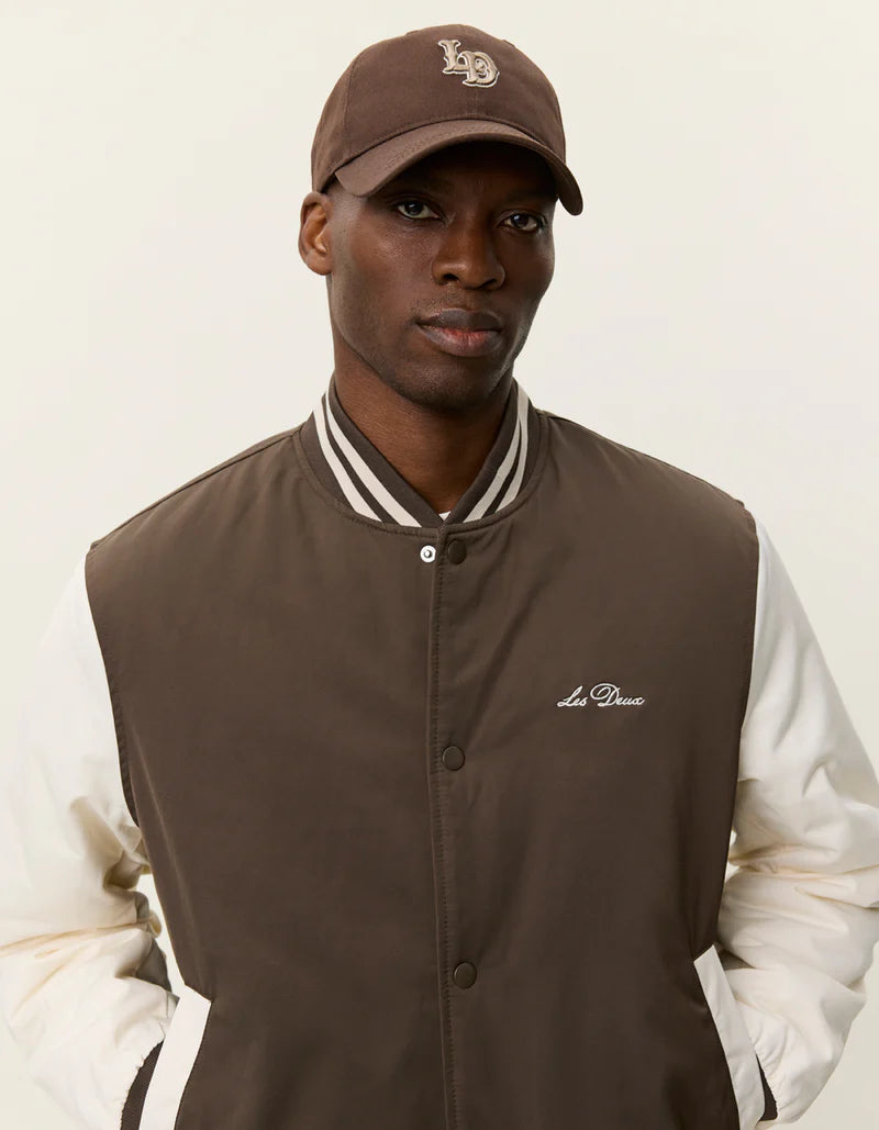 Les Deux | Veste "Varsity Tech" - Café