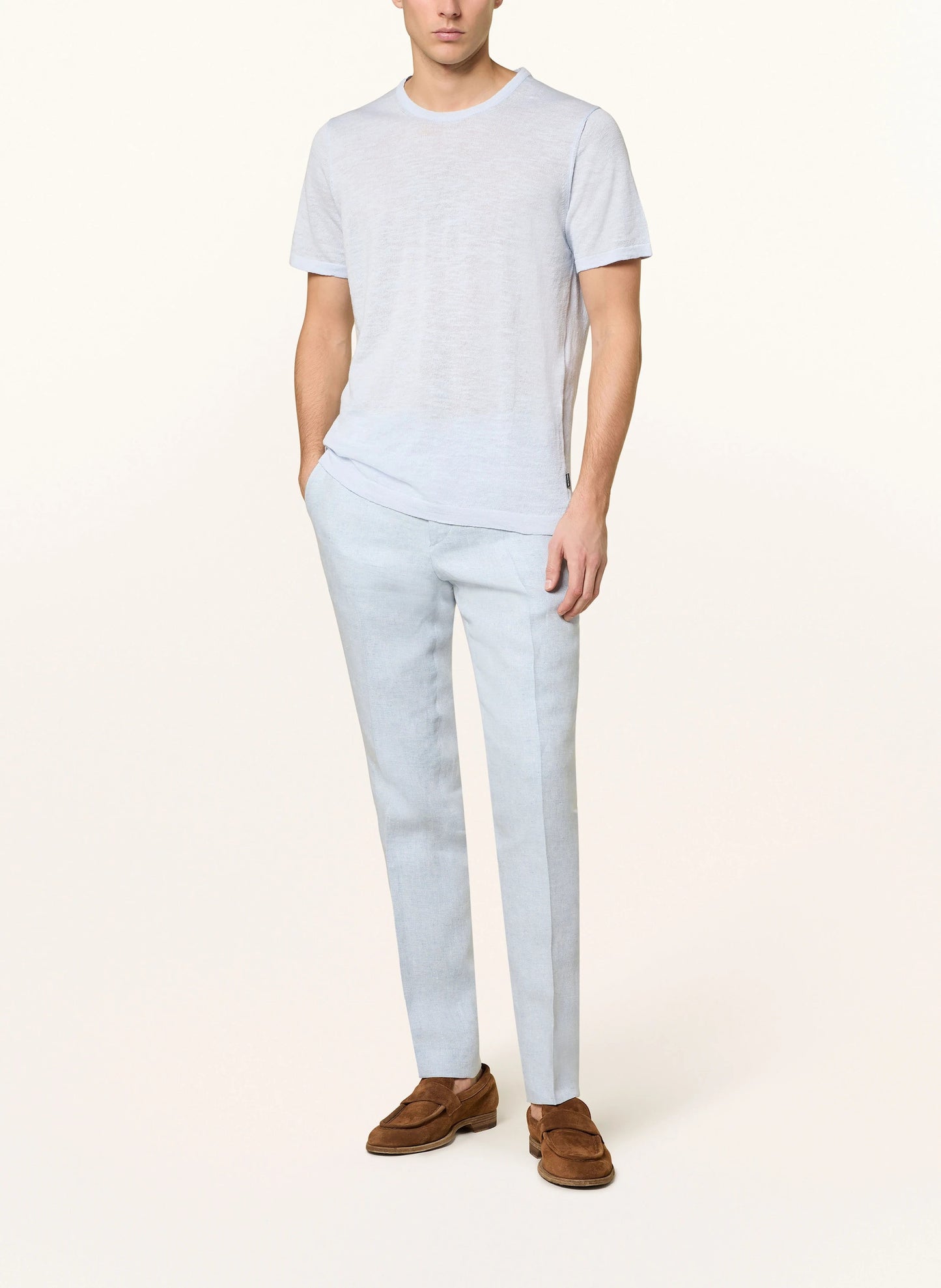 SAND Copenhagen | T-shirt en lin - Bleu clair