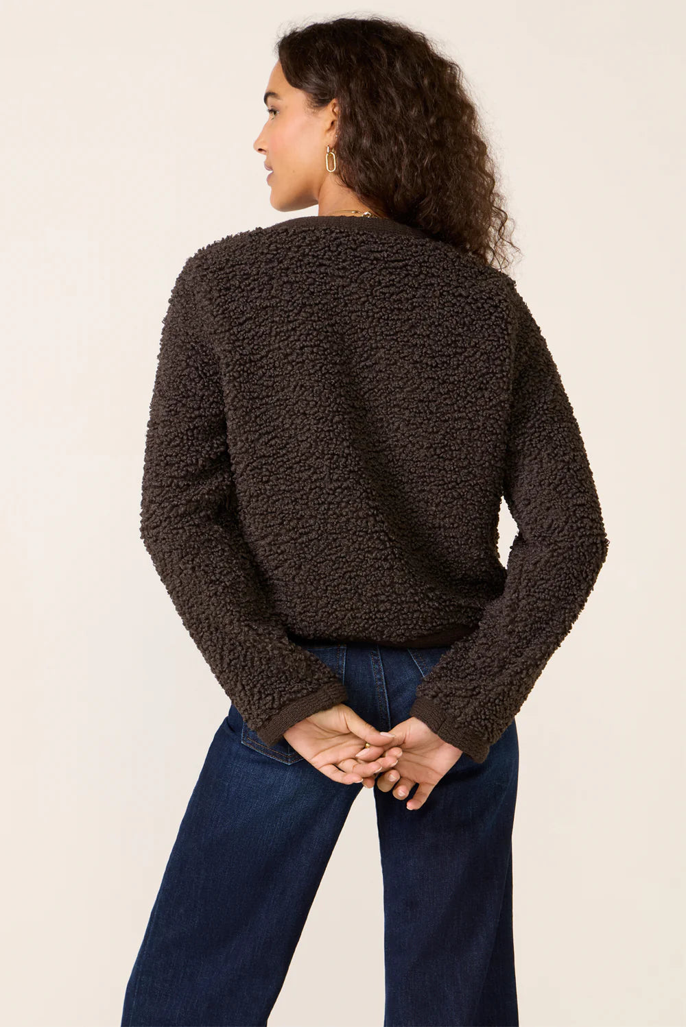 Sanctuary | Cardigan en fausse peau de mouton ''Cuddle Up'' - Marron