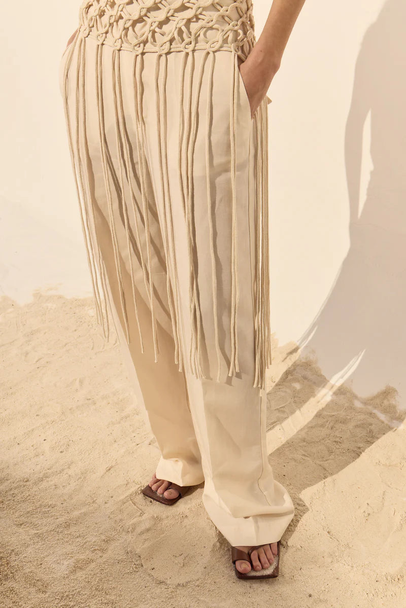 Dèluc | Pantalon 'Bari' | Crème