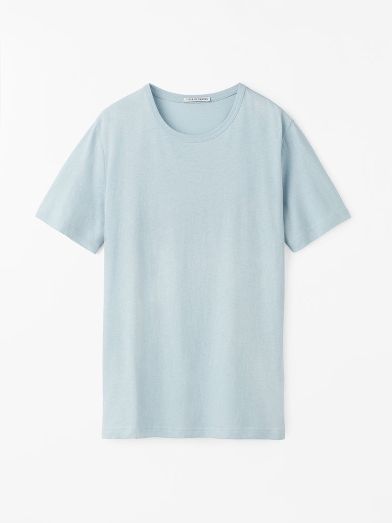 TIGER OF SWEDEN | T-Shirt en lin "OLAF"- Bleu pâle