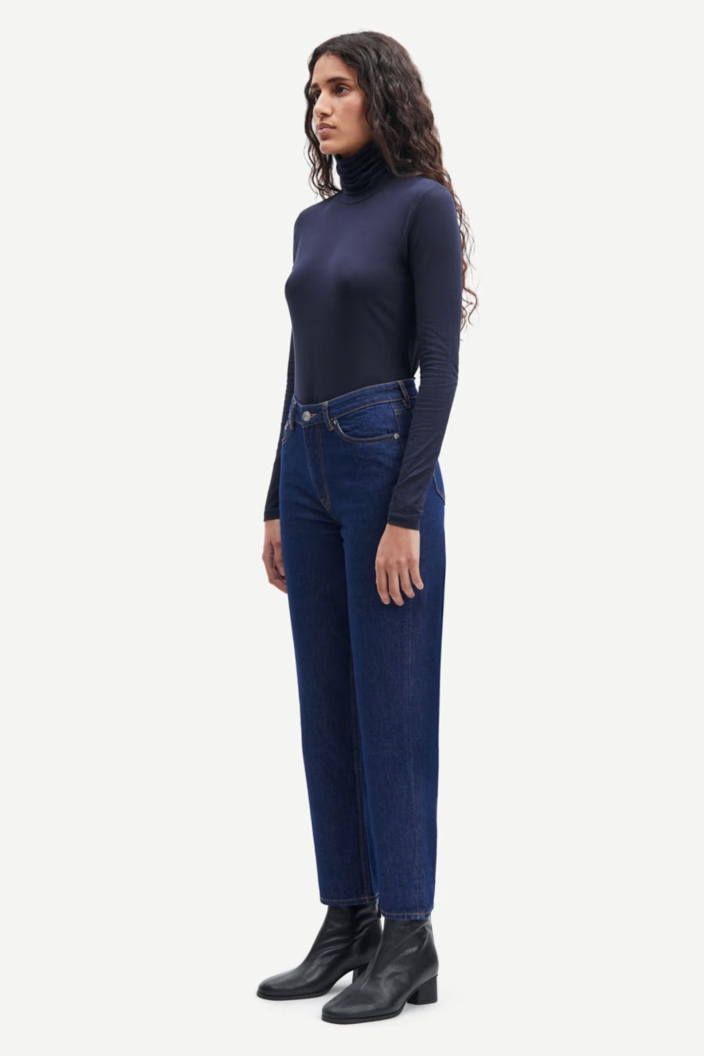 SAMSØE | Le t-shirt à col roulé Ester - Bleu marin