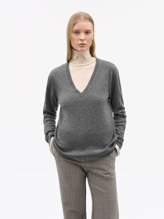 Tiger of Sweden | Le pull en laine et cachemire ''Diahanna'' - gris