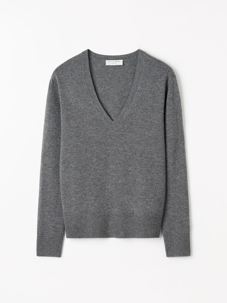 Tiger of Sweden | Le pull en laine et cachemire ''Diahanna'' - gris