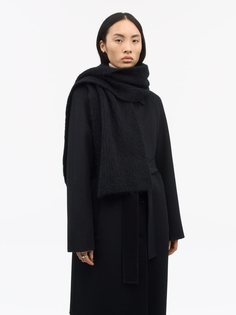 Tiger of Sweden |   Écharpe'' Erlinia'' en mélange mohair - Noir