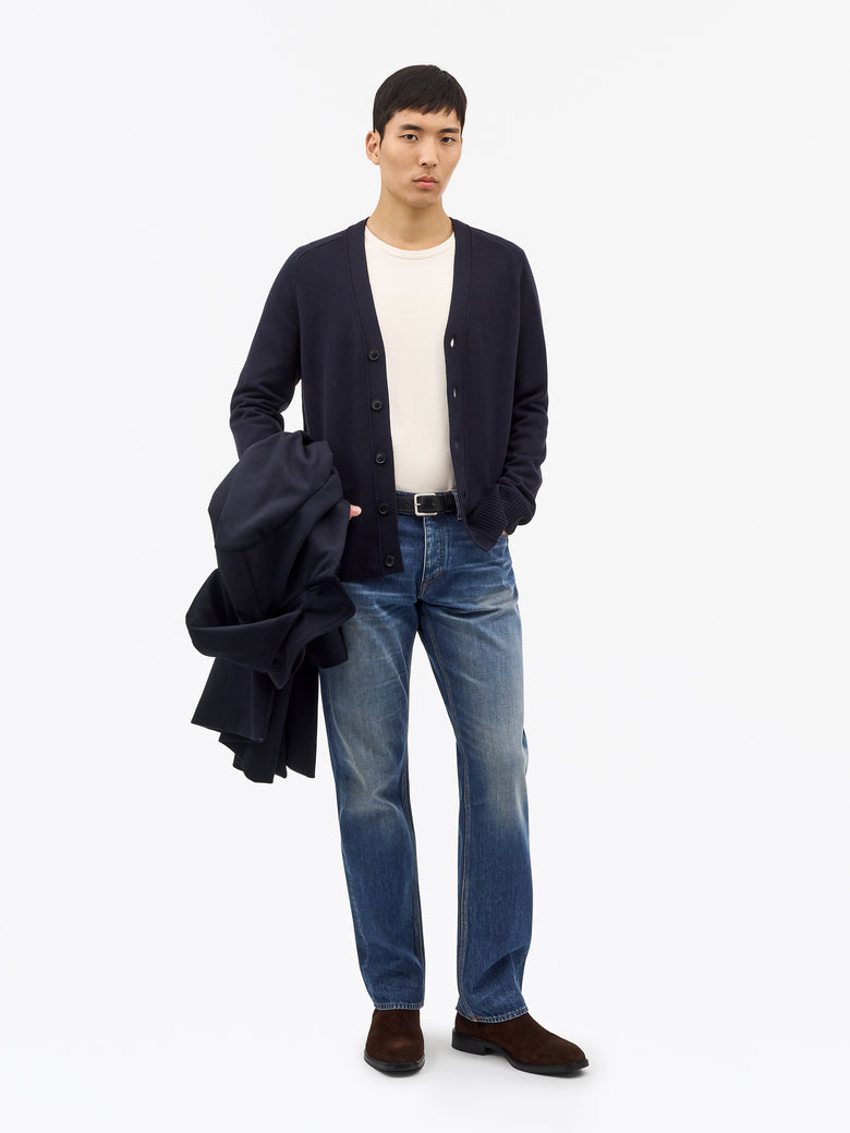 Tiger of Sweden | Le jean ''Marty'' à coupe droite - Bleu moyen