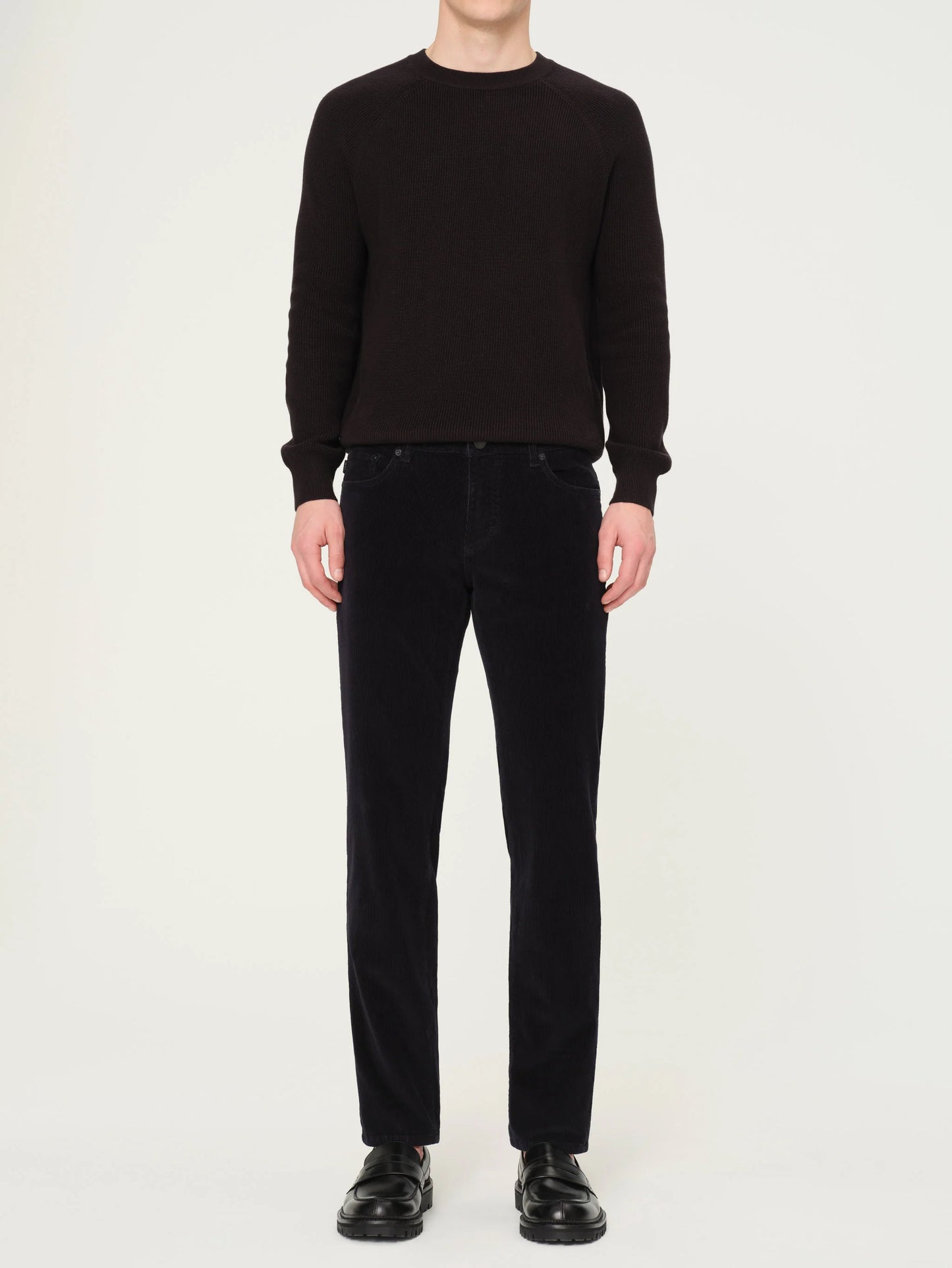 DL1961 | Pantalon slim velours côtelé "Nick" - Marine