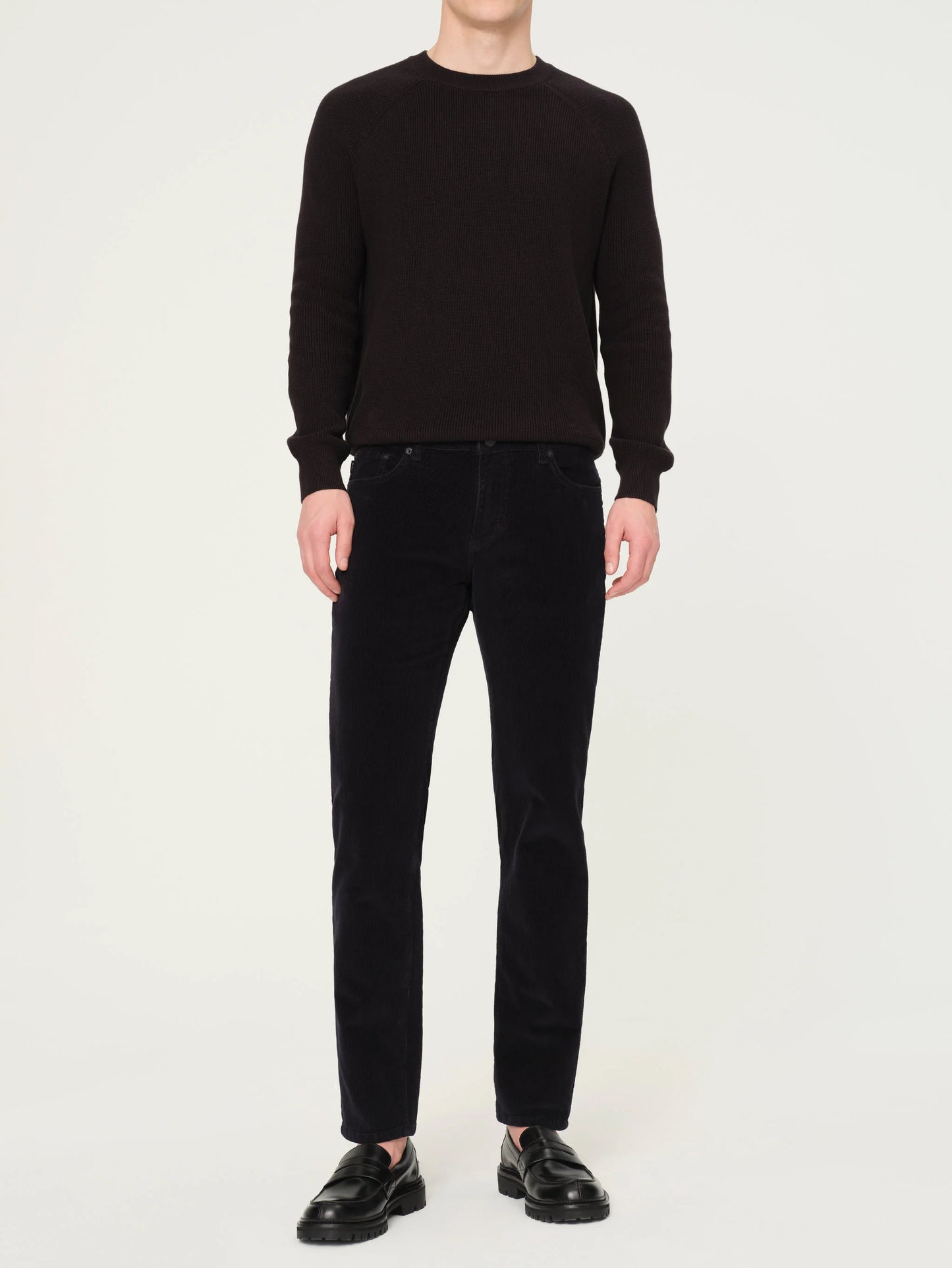 DL1961 | Pantalon slim velours côtelé "Nick" - Marine