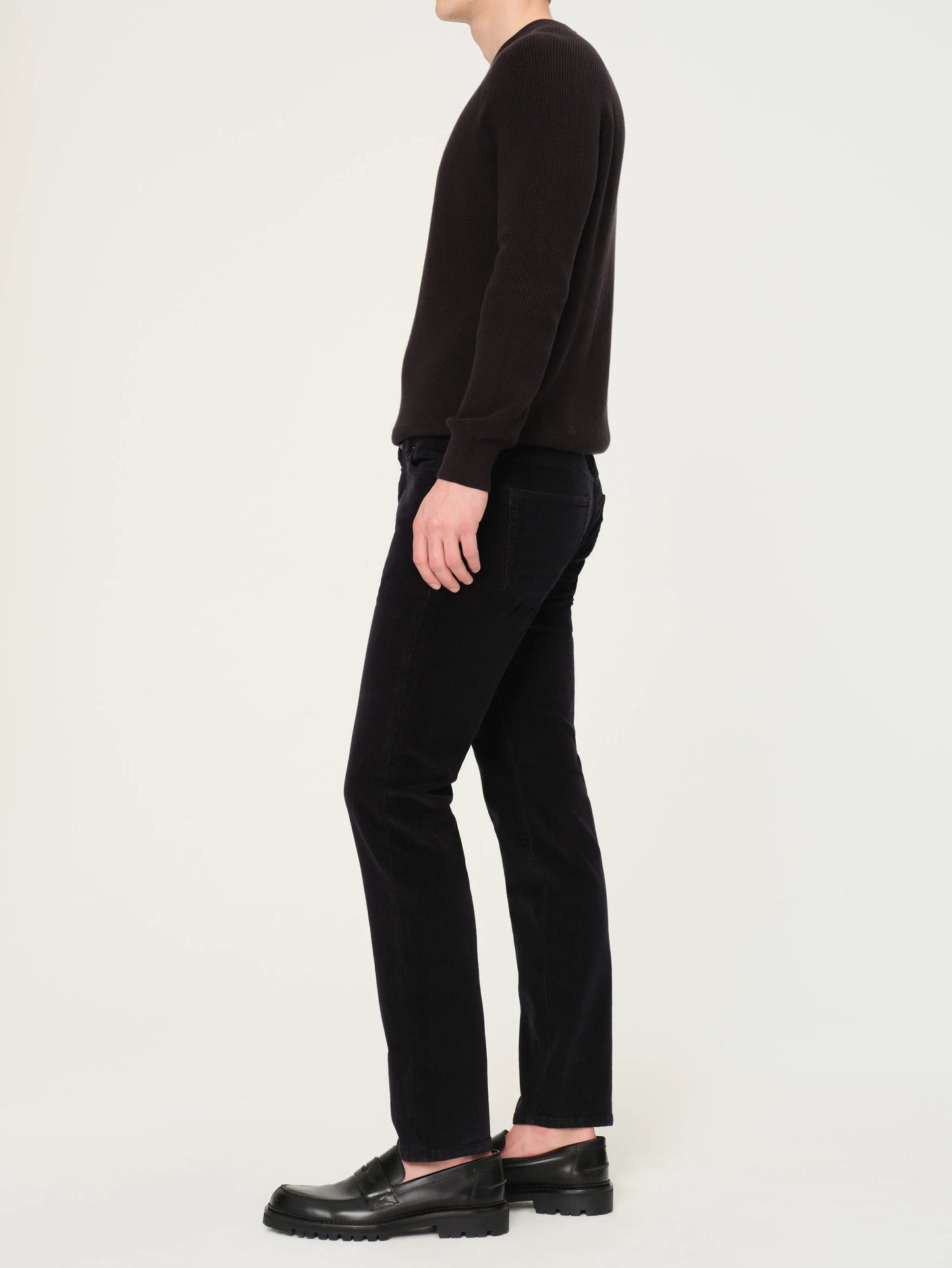 DL1961 | Pantalon slim velours côtelé "Nick" - Marine