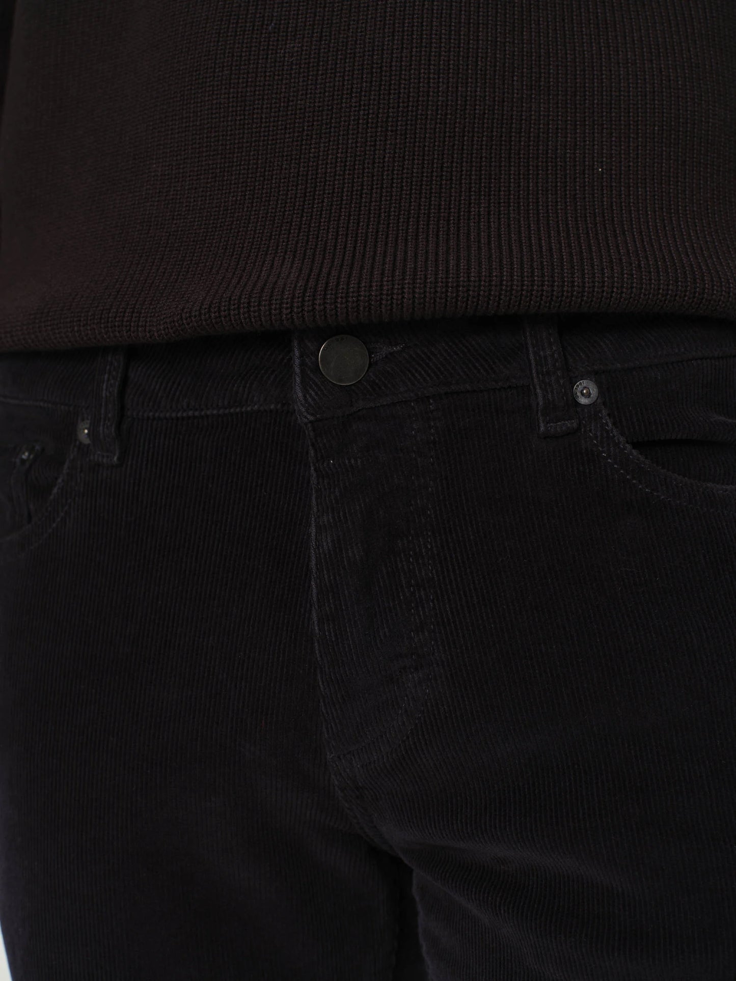 DL1961 | Pantalon slim velours côtelé "Nick" - Marine
