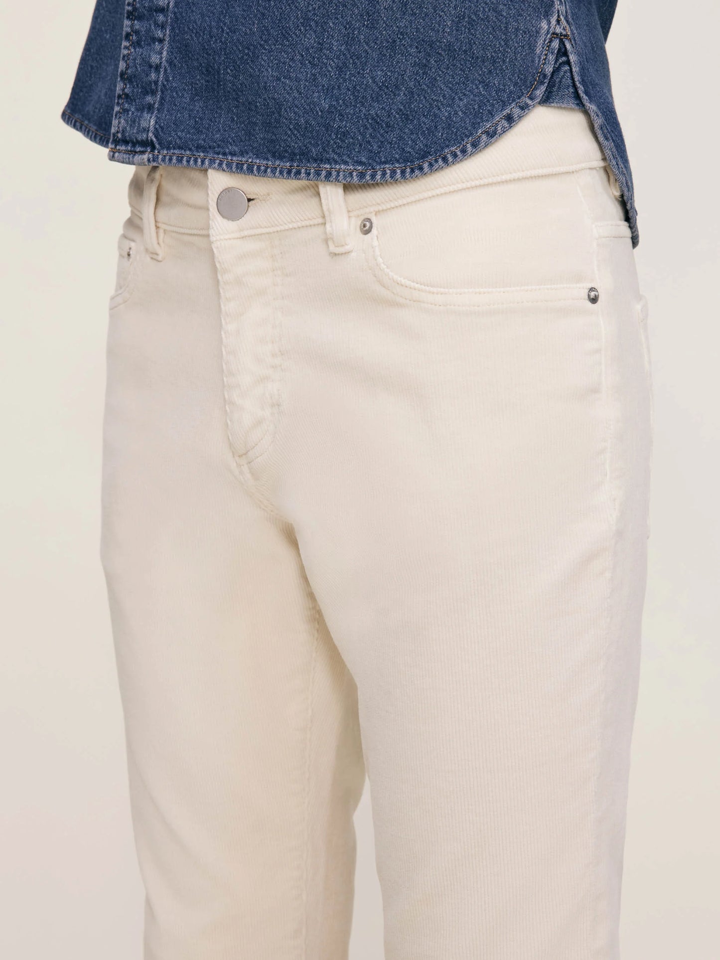 DL1961 | Pantalon slim velours côtelé "Nick" - Blé