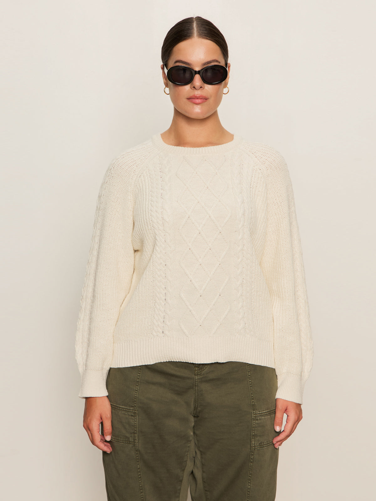 Sanctuary | Pull "Nomad Cable" - Blanc