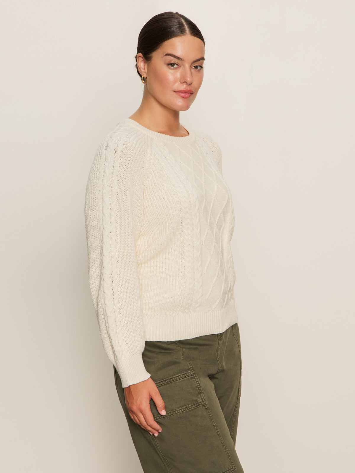 Sanctuary | Pull "Nomad Cable" - Blanc