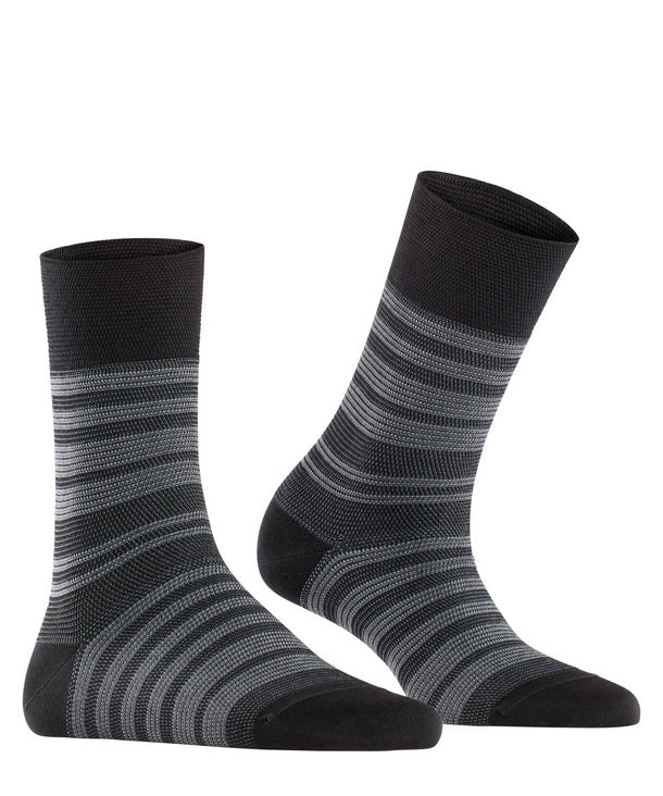 Falke | Chaussettes | Sensitive Sunset Stripe - Noir