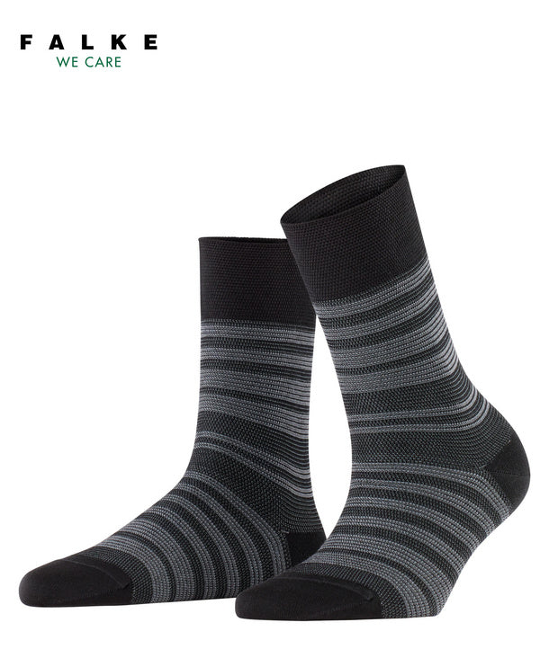 Falke | Chaussettes | Sensitive Sunset Stripe - Noir