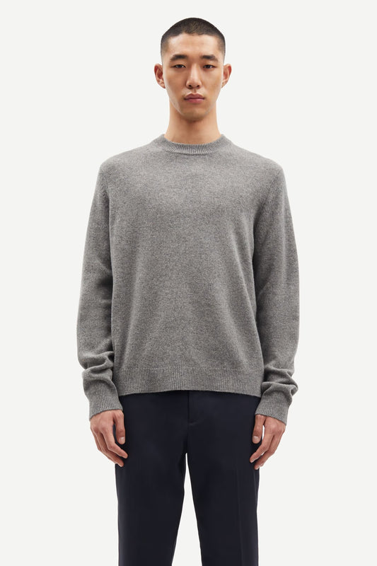 SAMSØE SAMSØE | Pull en laine "Isak" - Gris