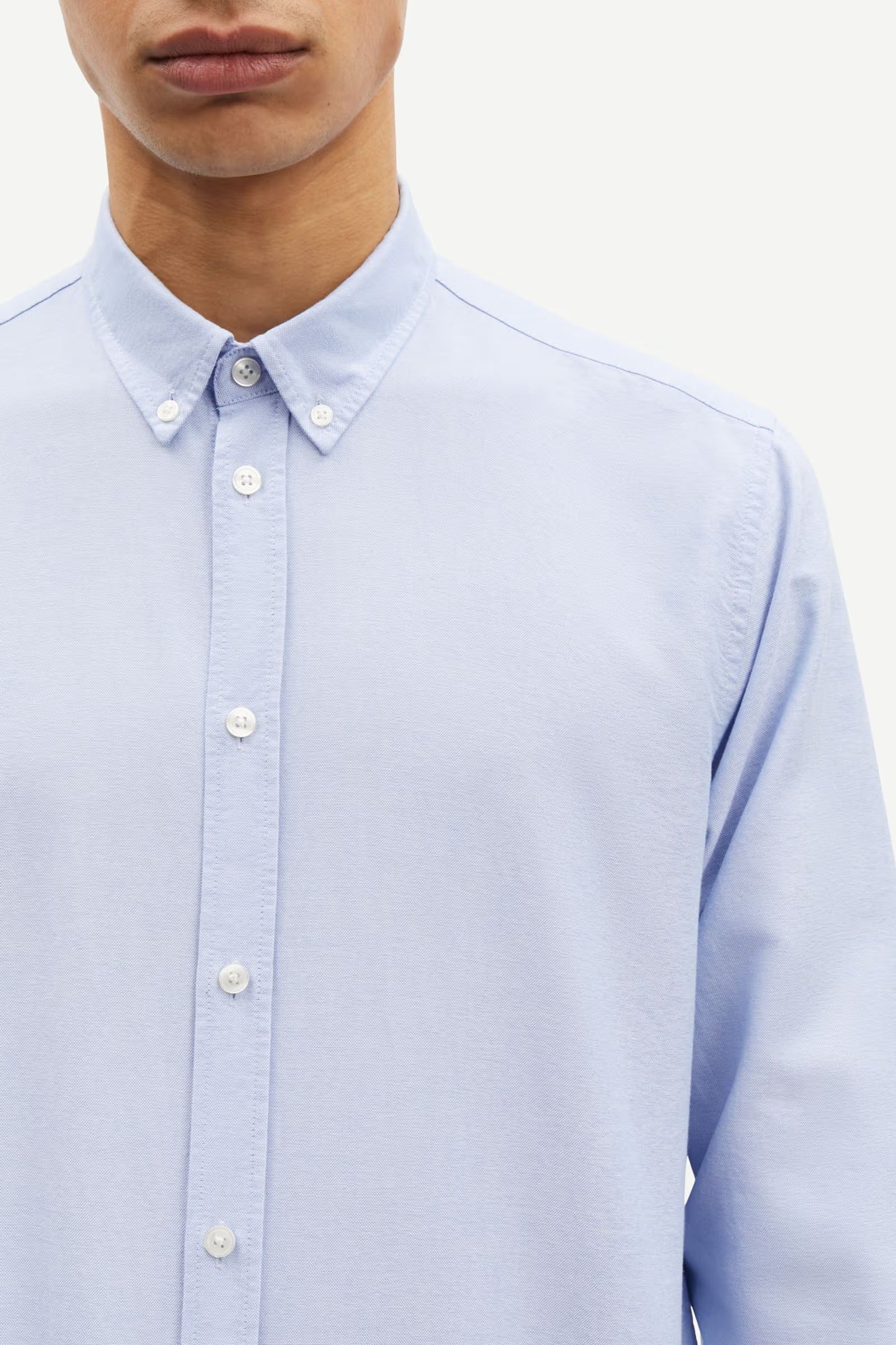 SAMSØE SAMSØE | Chemise en coton "Saliam bx" - Bleu Ciel