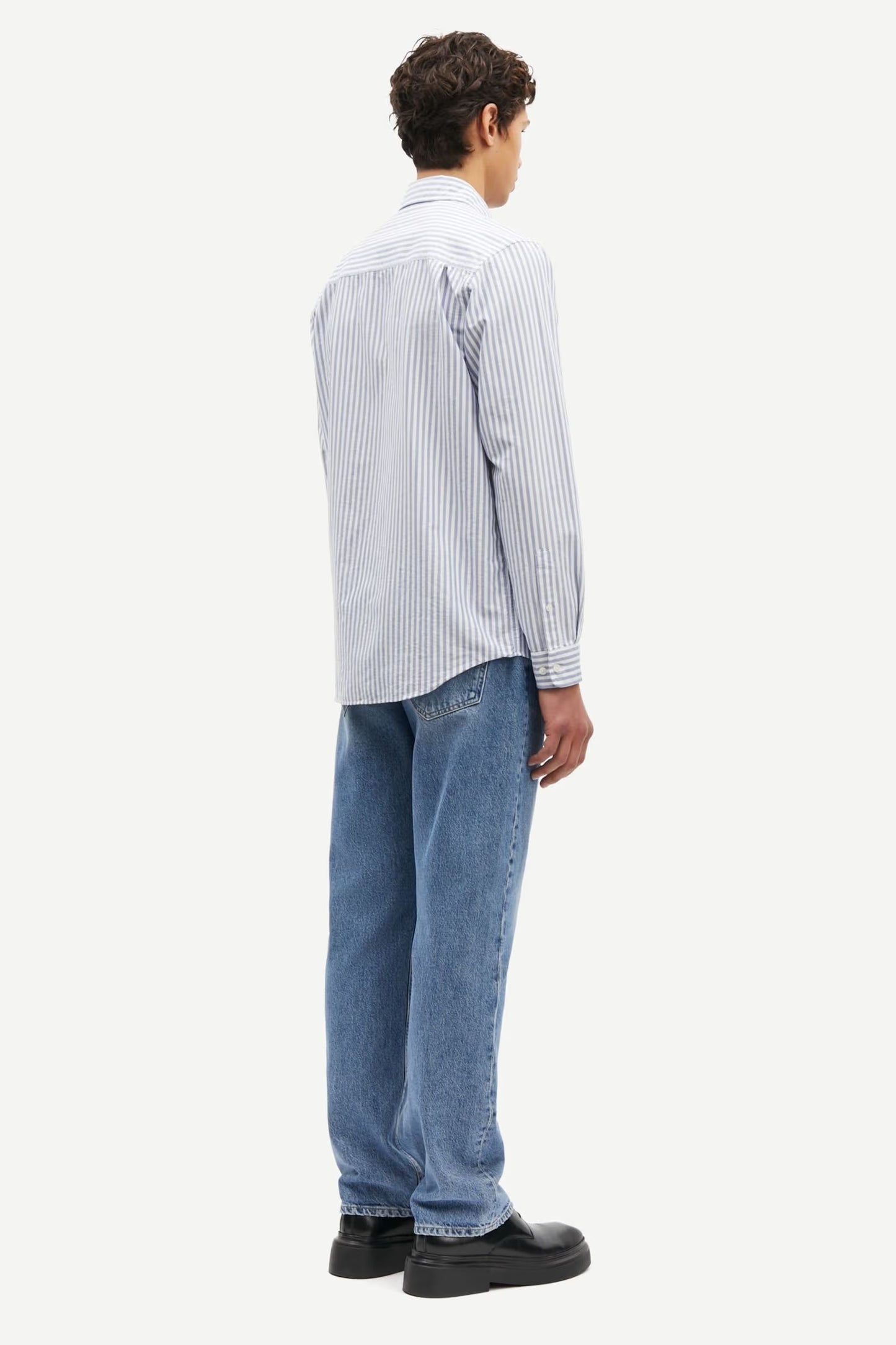 SAMSØE SAMSØE | Chemise à rayures "Sadamon" - Bleu/Blanc