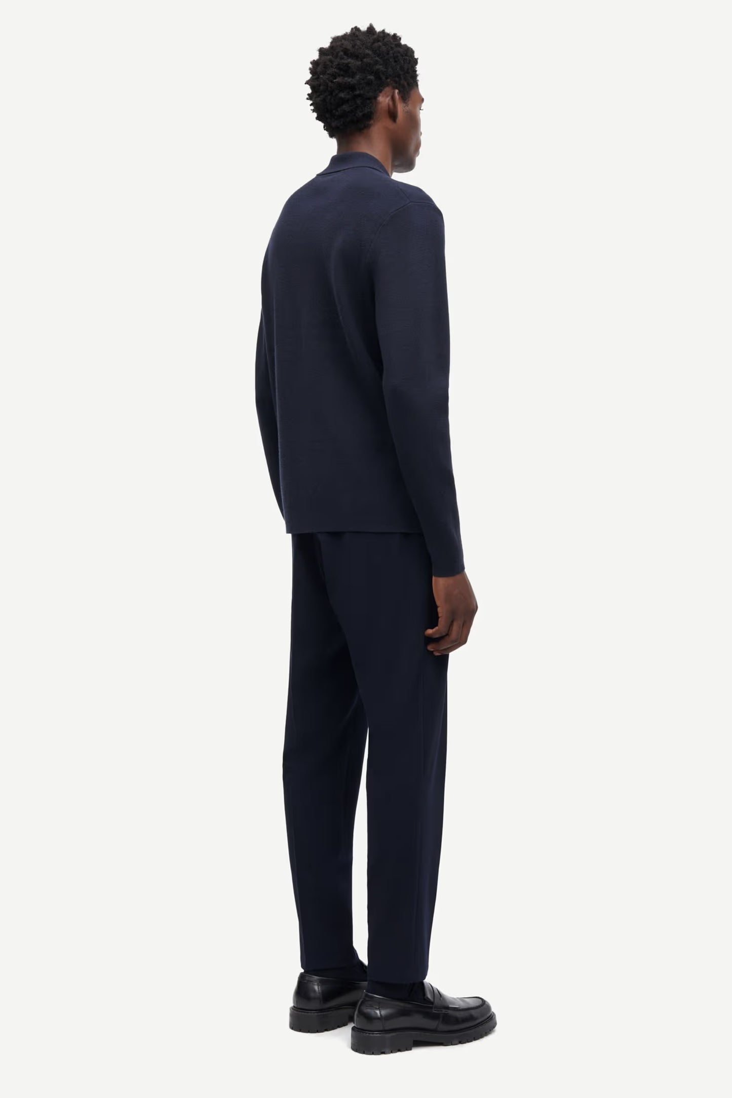 SAMSØE SAMSØE | Pull zip "Guna" - Bleu marine