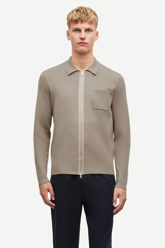 SAMSØE SAMSØE | Pull zip "Guna" - Beige