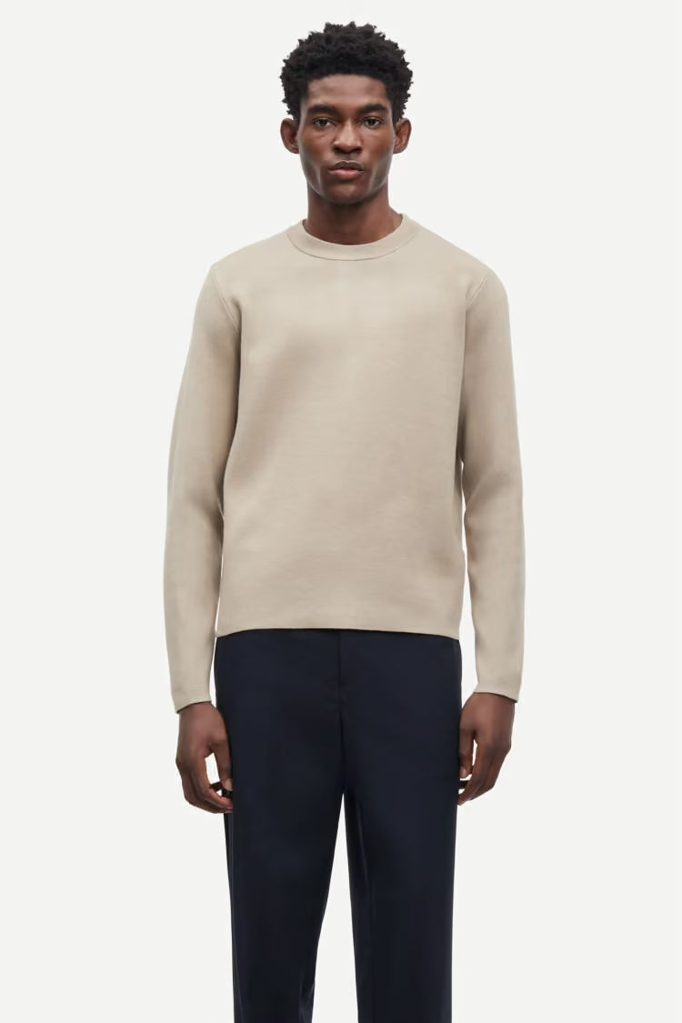 SAMSØE SAMSØE | Pull à col rond "Gunan" - Beige