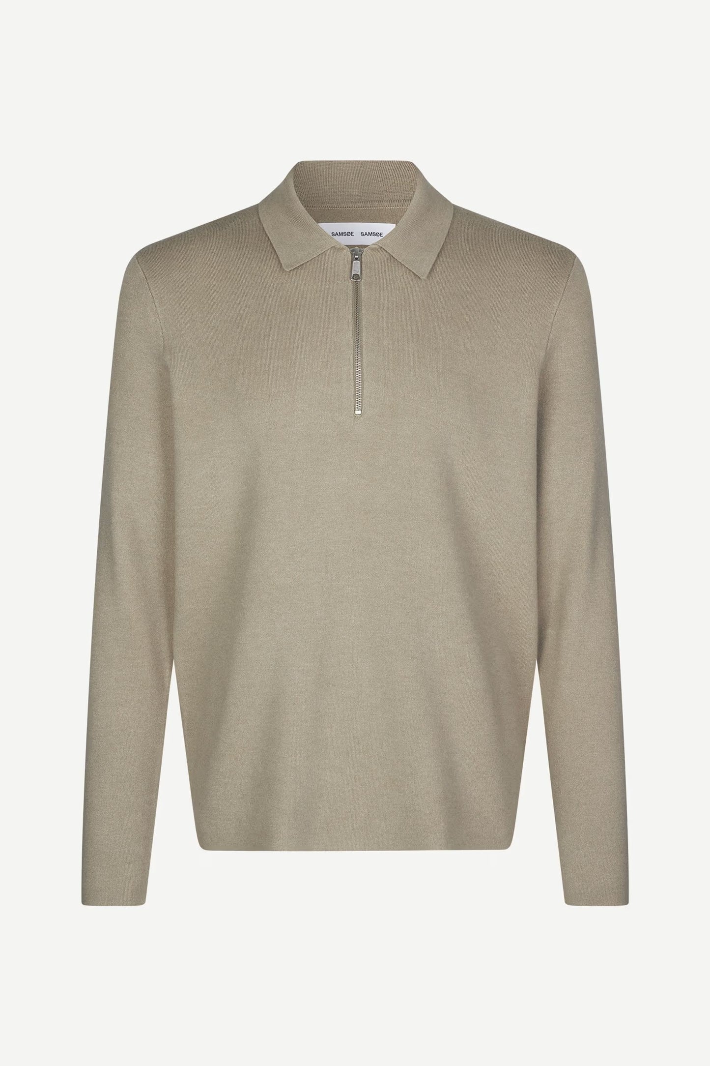 SAMSØE SAMSØE | Pull demi zip "Guna" - Beige