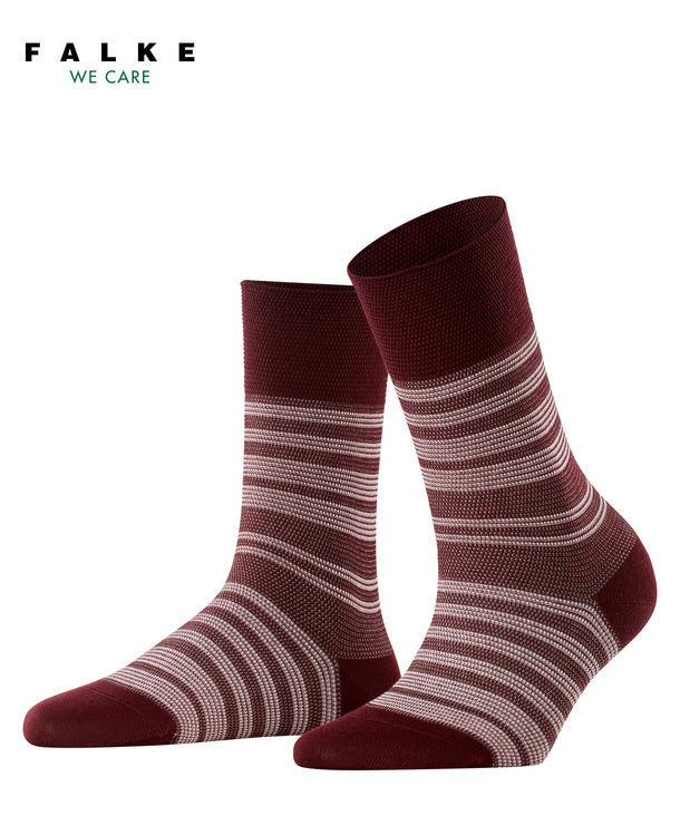 Falke | Chaussettes | Sensitive Sunset Stripe - Bordeaux