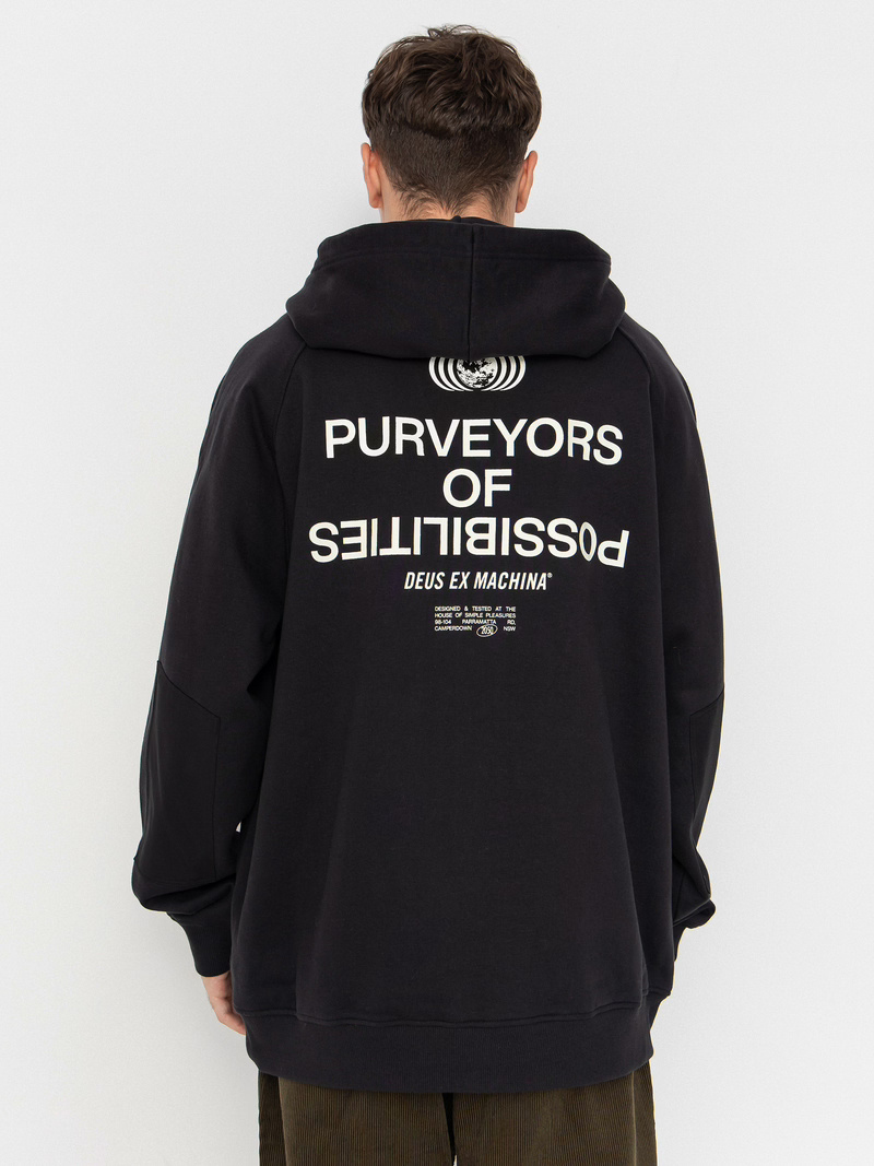 Deus Ex Machina | Sweat à capuche ample Axis - Noir