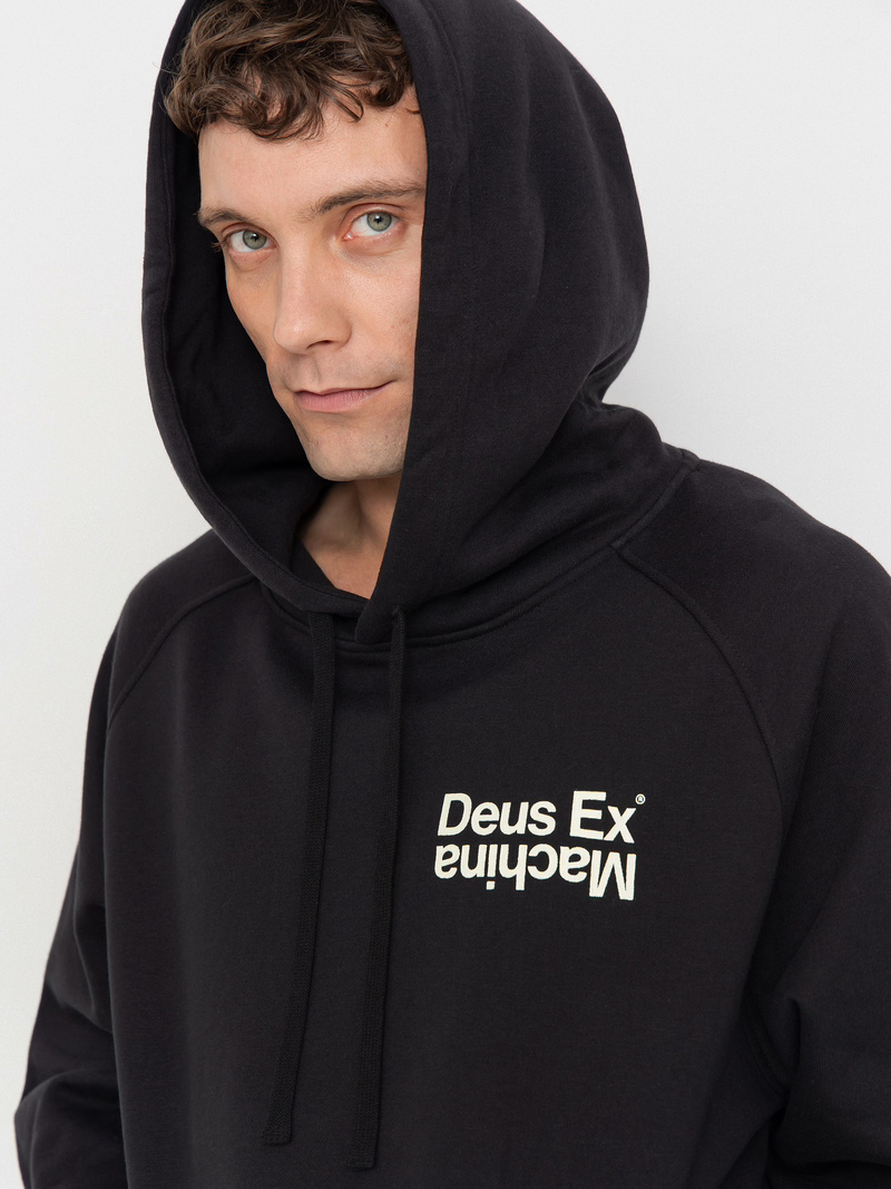 Deus Ex Machina | Sweat à capuche ample Axis - Noir