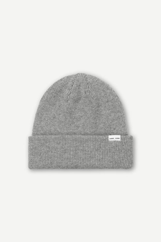 SAMSØE SAMSØE | Bonnet en laine tricotée - Gris