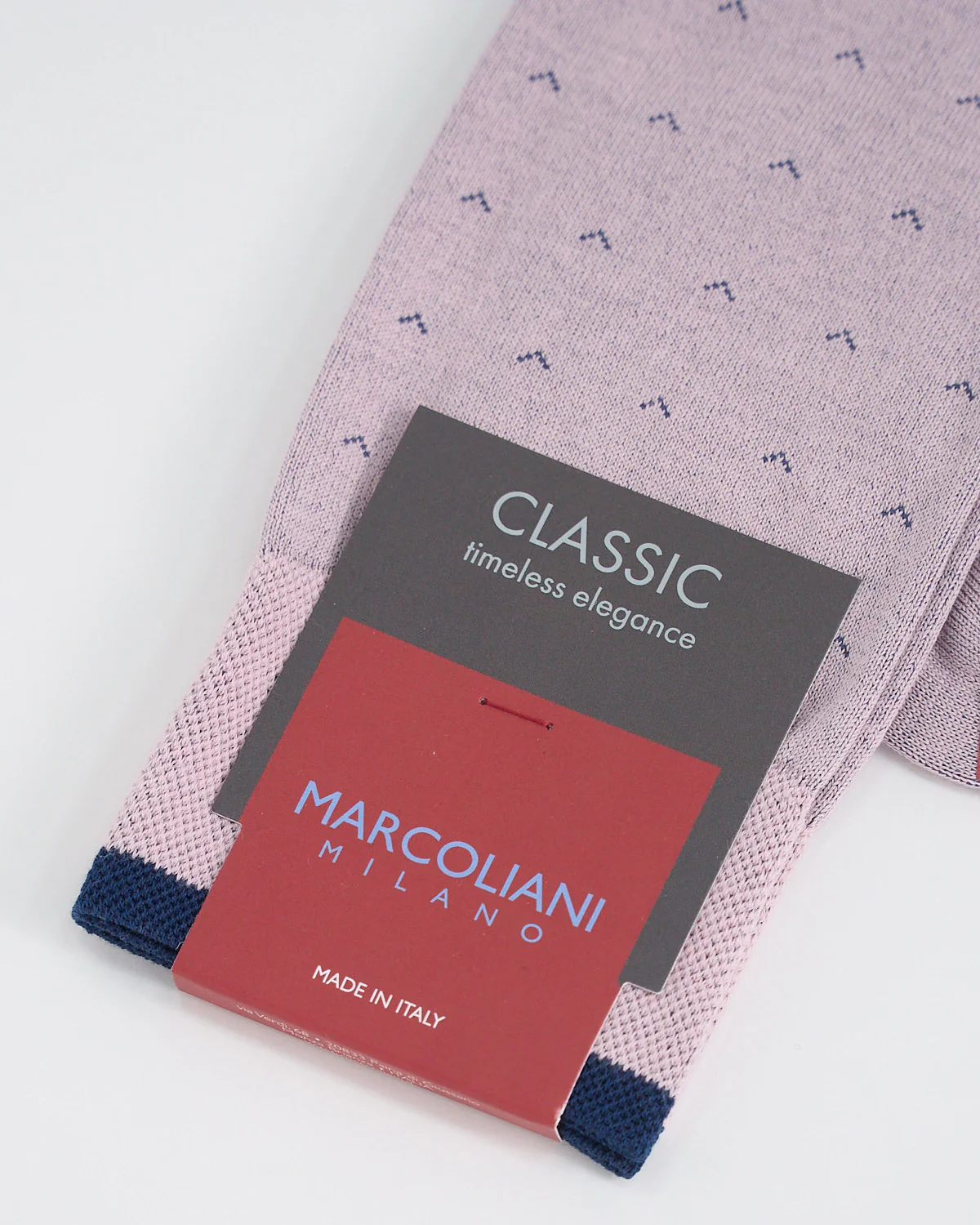Marcoliani - Chaussettes en coton pima à motif Volo - Rose