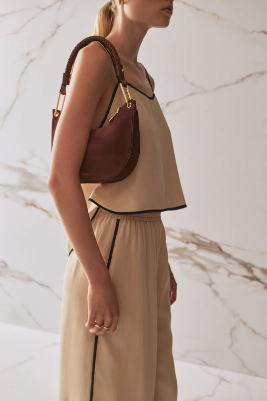 SANCIA | Sac en daim ''Altura'' - Tan