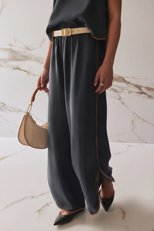 SANCIA | ceinture en cuir ''Kylo'' - Écru